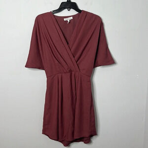 BCBGeneration Juto Kimono Sleeve Mauve Faux Wrap Dress